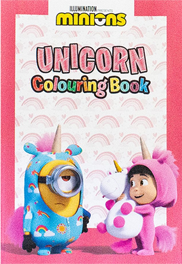 Despicable Me Fluffy Unicorn Coloring Pages