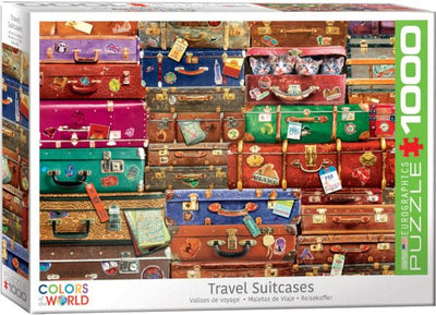 Travel Suitcases 1000 Piece Puzzle Box Set - Readers Warehouse