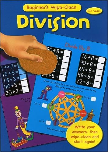 Beginners Maths Wipe Clean Book - Division 5-7 Years - Readers Warehouse