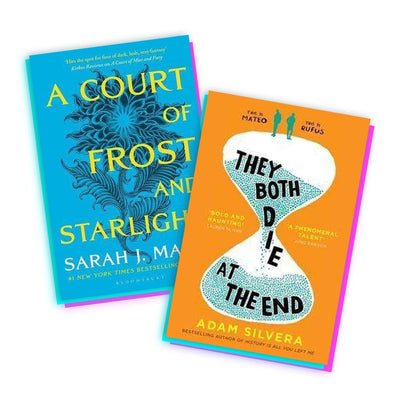 Booktok Trending Books featuring A Court of Frost and Starlight and They Both Die at the End
