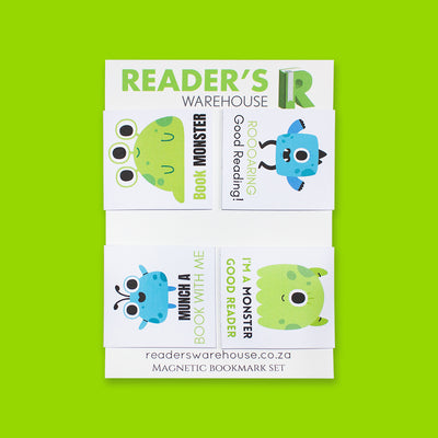 Magnetic Bookmark Monster 4 Set - Readers Warehouse