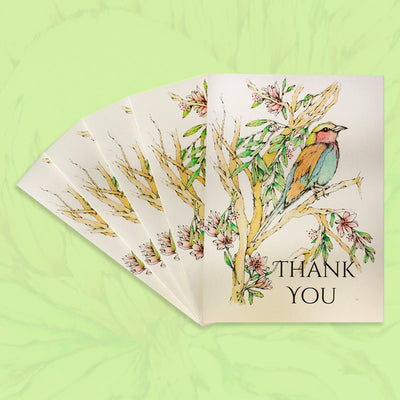 African Roller Greeting Card Pack