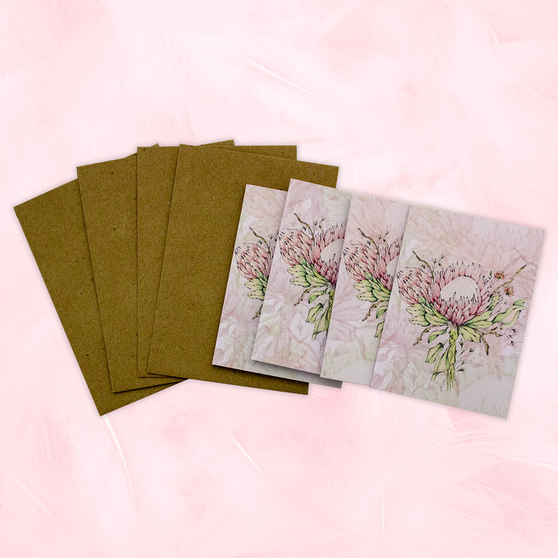 King Protea Card and Envelope Maxi Pack