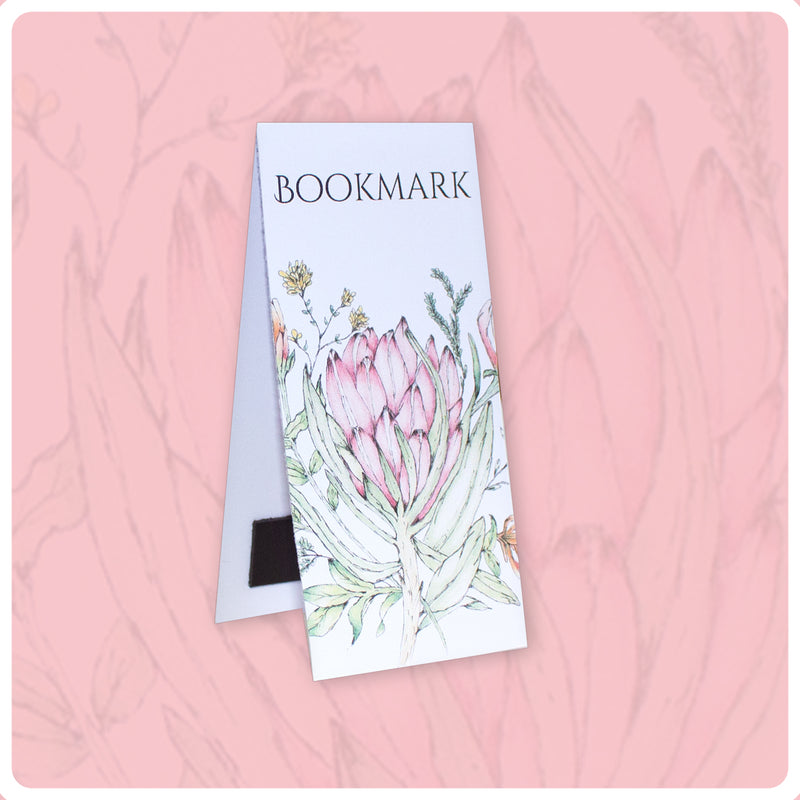 Long Classic Protea Magnetic Bookmark