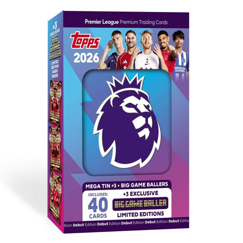 Topps Premier League 2026: Mega Tin (Big Game Ballers)