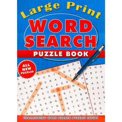 Word Search Large Blue Print Book | Readers Warehouse