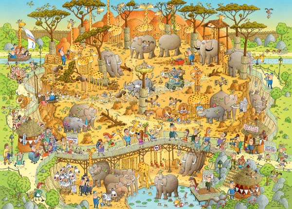African Habitat 1000 Piece Puzzle