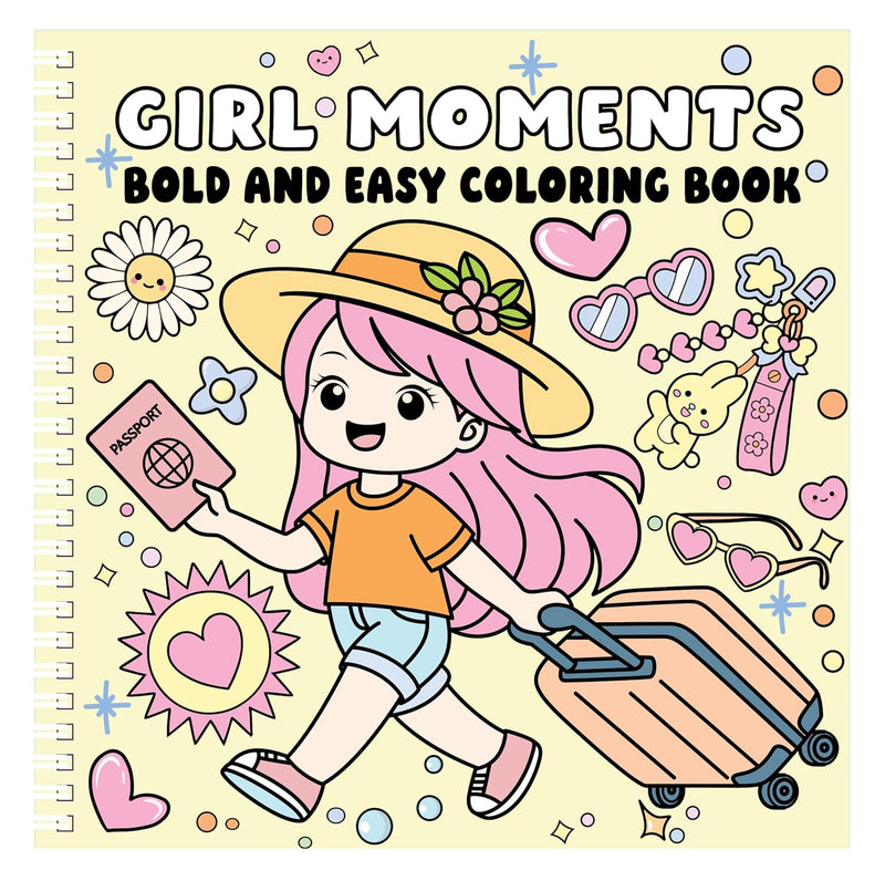 Girl Moments: Bold and Easy Coloring Book