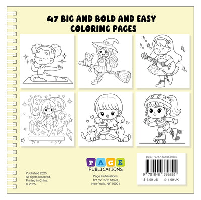 Girl Moments: Bold and Easy Coloring Book