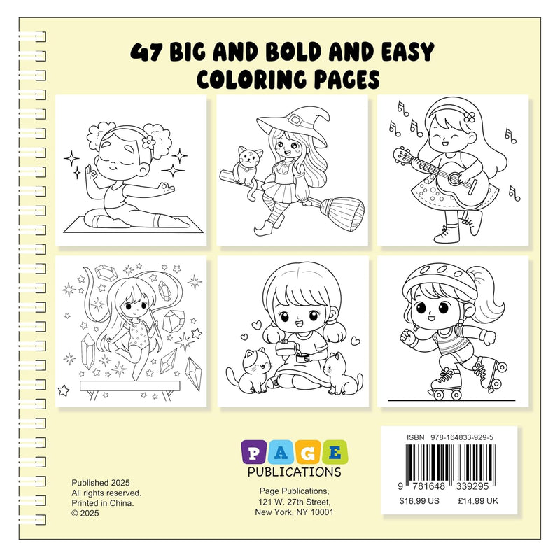 Girl Moments: Bold and Easy Coloring Book