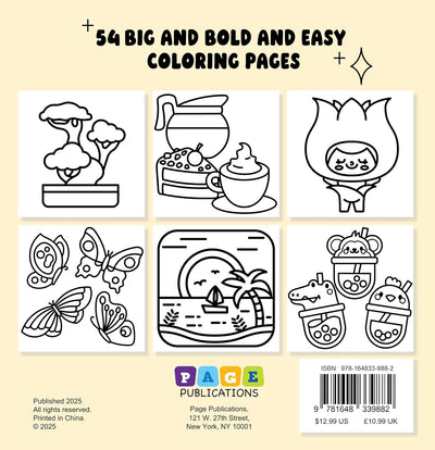 Stress Relief  : Bold and Easy Coloring Book