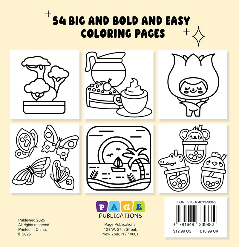 Stress Relief  : Bold and Easy Coloring Book