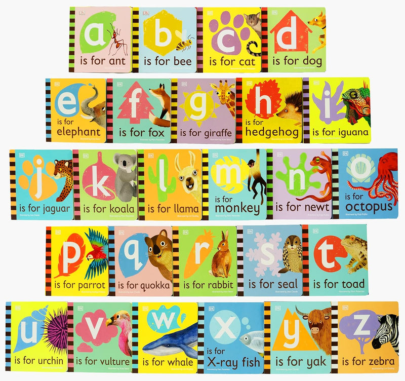 Animal Alphabet Library 26  Book Collection
