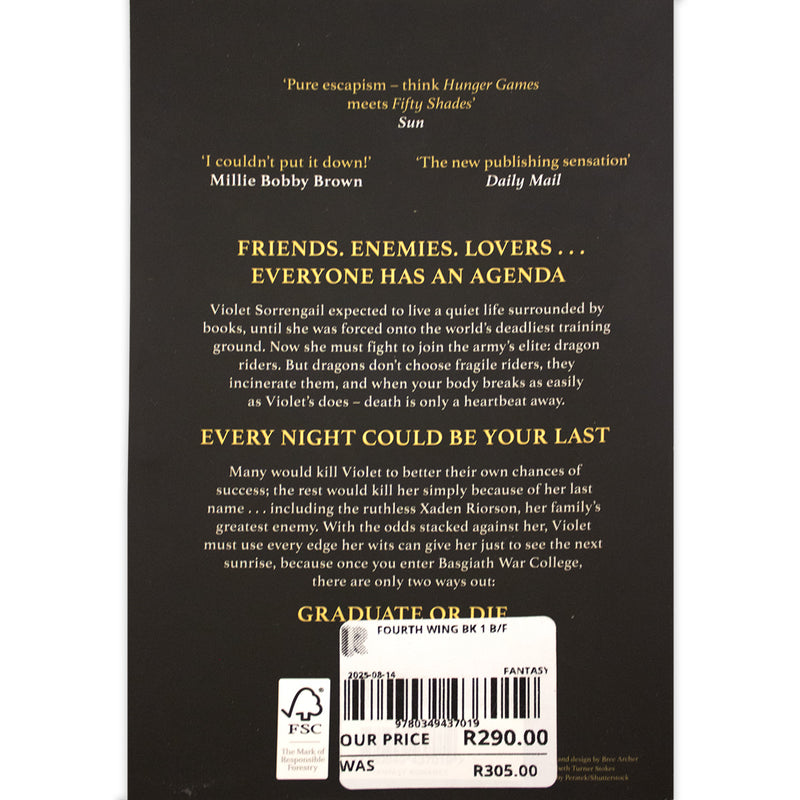 Fourth Wing & Free Bookmark