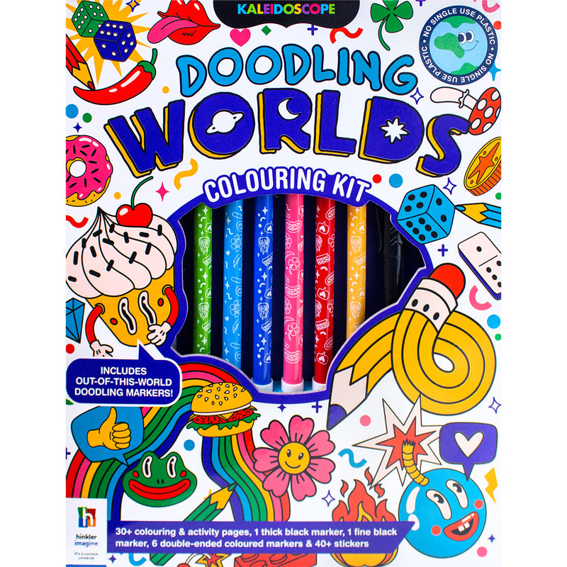 Doodling Worlds Colouring Kit
