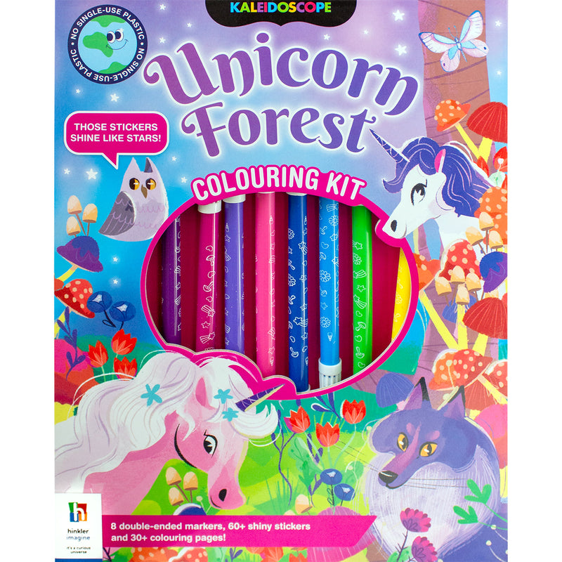 Unicorn Forest Colouring Kit