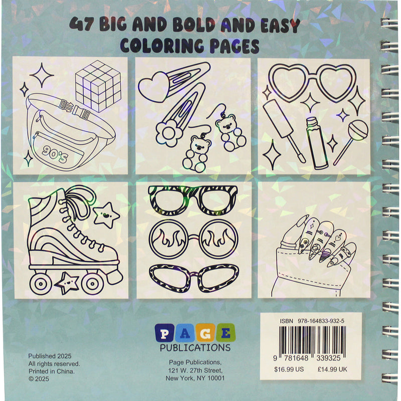 Cute Vibes:  Bold and Easy Coloring Book