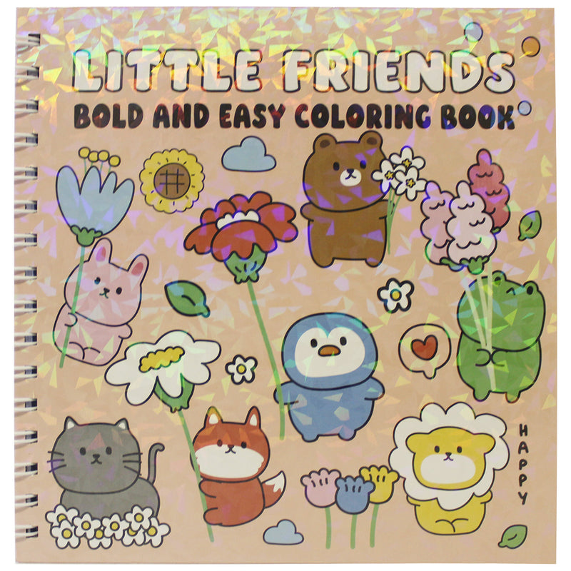 Little Friends Bold and Easy Coloring Book