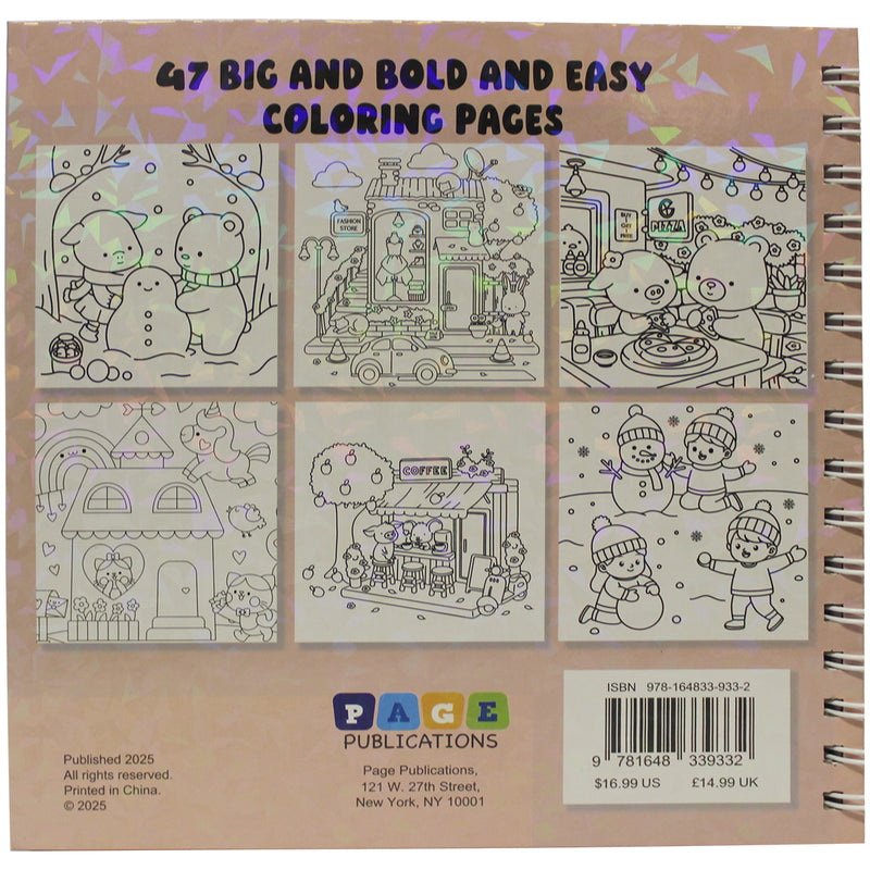 Little Friends Bold and Easy Coloring Book