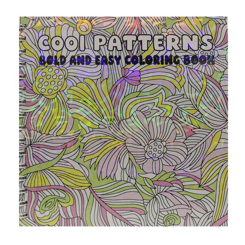 Cool Patterns: Bold and Easy Coloring Book