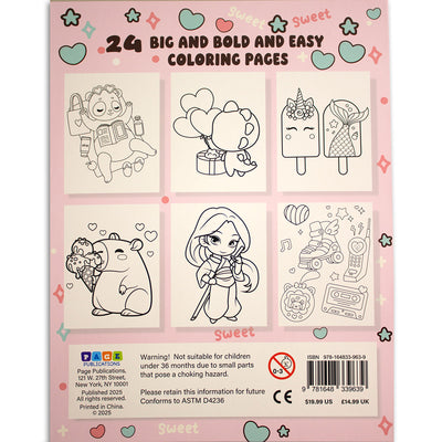 Sweet Kawaii Bold and Easy Coloring Kit