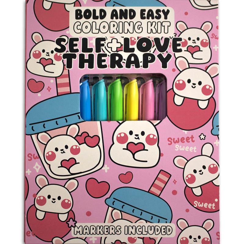 Self Love Therapy Bold and Easy Coloring Kit