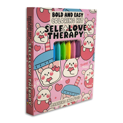 Self Love Therapy Bold and Easy Coloring Kit