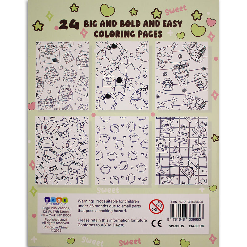 Stress Relief Patterns Bold and Easy Coloring Kit