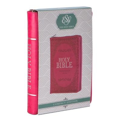 ESV Pink Compact Bible With Zip