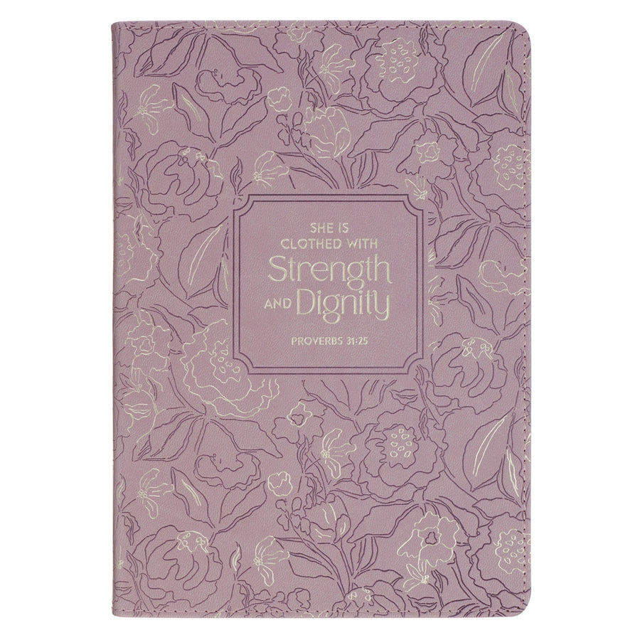 Strength And Dignity Faux Leather Journal | Readers Warehouse
