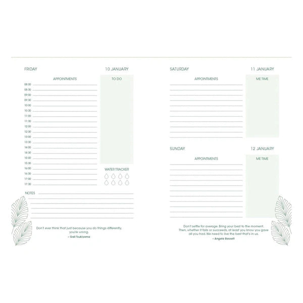 Daily Planner for Women 2025 With Zip Create Balance