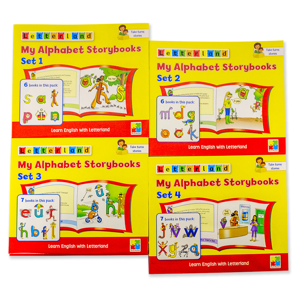 Letterland: My Alphabet Storybooks 26 Book Collection | Readers
