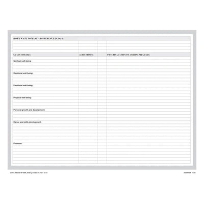 Daily Planner 2025 John Maxwell Black and Taupe With Zip