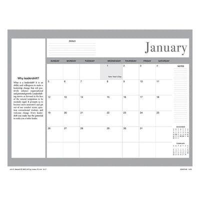 Daily Planner 2025 John Maxwell Black and Taupe With Zip