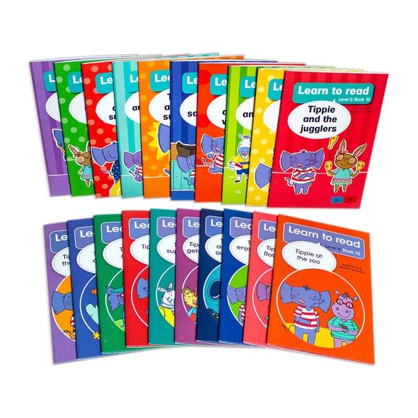 Learn To Read with Tippie 20 Book Pack (Level 5 and 6) | Readers