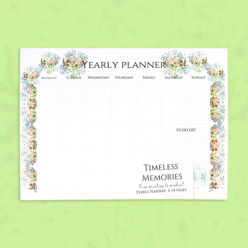 Year Desk Planner (Agapanthus in Fynbos)