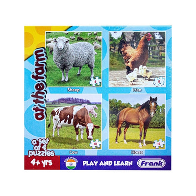 At The Farm 4In1 Age 4+ Puzzle Box - Readers Warehouse