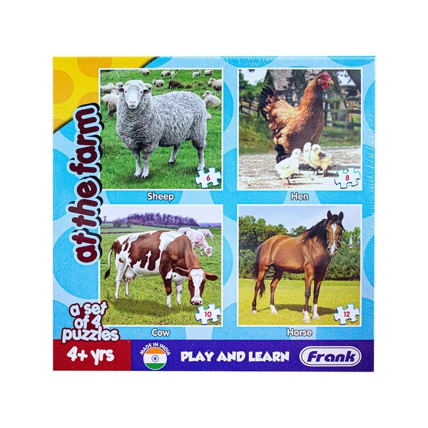 At The Farm 4In1 Age 4+ Puzzle Box - Readers Warehouse