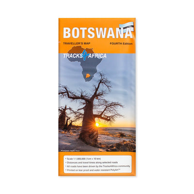 Botswana Traveller Map (4th Edition) - Readers Warehouse