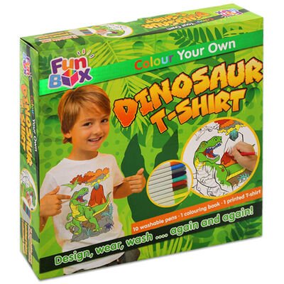 Colour Your Own Dinosaur T-Shirt Box Set - Readers Warehouse