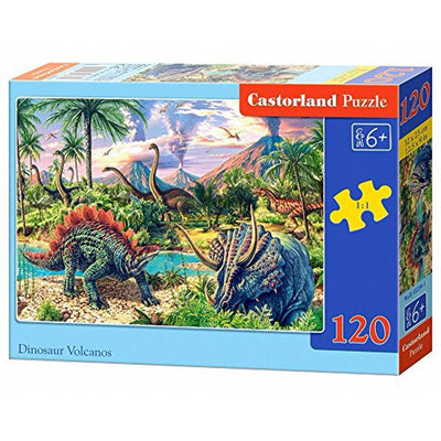 Dinosaur Volcanos - 120 Piece Puzzle - Readers Warehouse