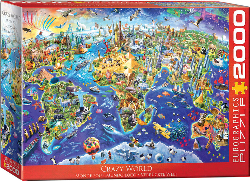 Crazy World 2000 Piece Puzzle Box