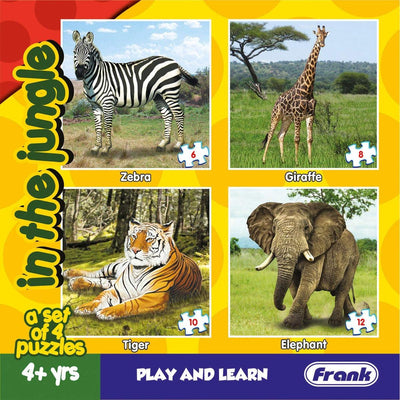 In The Jungle 4 In 1 Puzzle Box - Age 4+ - Readers Warehouse