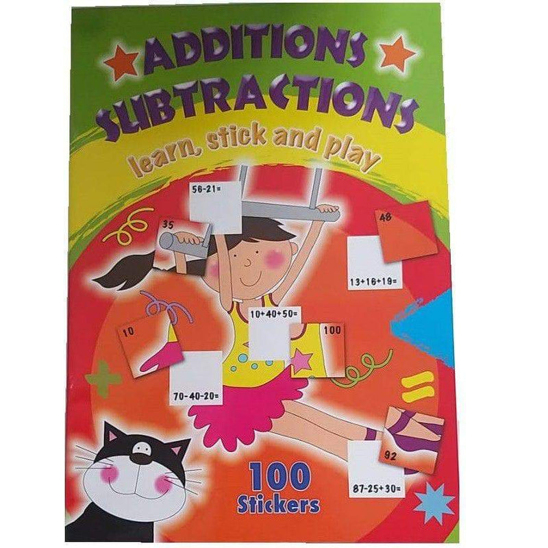 Learn, Stick And Play- Additions + Subtractions - Readers Warehouse