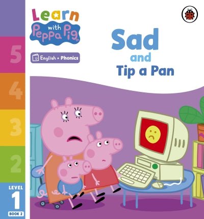 Learn with Peppa Phonics Level 1 Book 2: Sad and Tip a Pan - Readers Warehouse