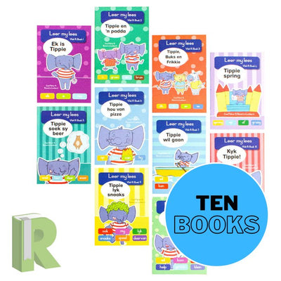 Leer My Lees Met Tippie - Vlak R (Large 10 Book Pack) - Readers Warehouse