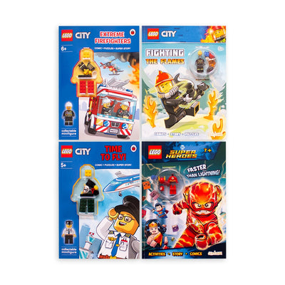 Lego 4 Books With 4 Minifigurines - Readers Warehouse