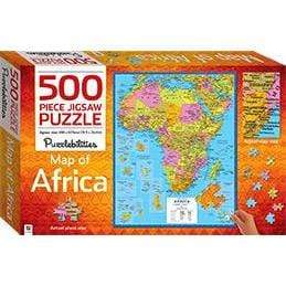 Map Of Africa - 500 Piece Jigsaw Puzzle - Readers Warehouse