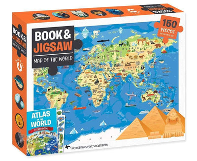Map Of The World: 150 Piece Puzzle - Readers Warehouse