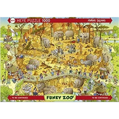 Marino Degano Funky Zoo African Habitat - 1000 Piece Puzzle - Readers Warehouse